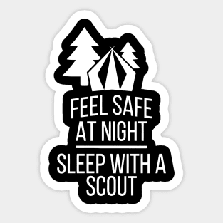 Feel Safe At Night Sleep With A Scout Sticker